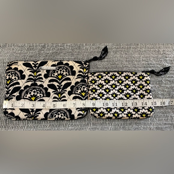 3/$20 Vera Bradley Black and Yellow Floral Cosmetic Bag Set - Picture 10 of 12
